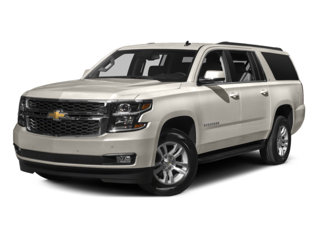 2016 Chevrolet Suburban LT in Iridescent Pearl Tricoat — front three-quarter view