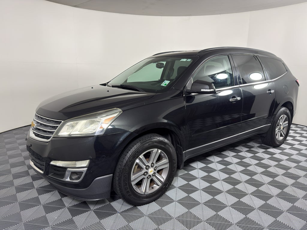 2015 Chevrolet Traverse LT in Black Granite Metallic — front three-quarter view